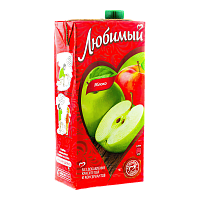 Сок "Любимый" Яблоко осветленный  0,95л*12шт 