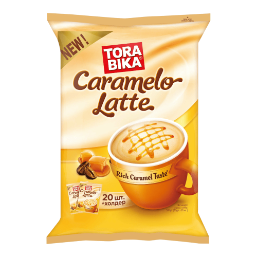 Кофе "Тора Бика"CARAMELO LATTE"30гр* 1уп*5шт* 48бл штуки