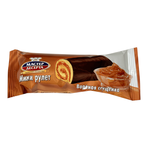 Мини-рулет Мастер десерта Сгущенка 35гр*24шт*4бл