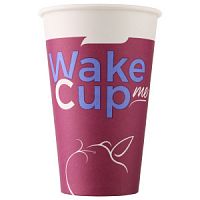 Стакан Бумажный Wake Me Cup 300мл*50шт*16туб D90