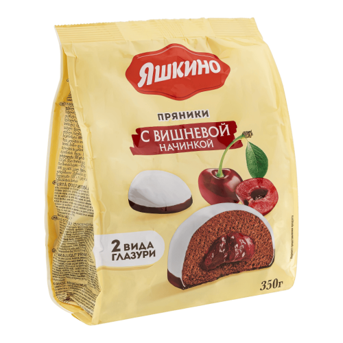 Пряники с Вишневой начинкой Яшкино 350гр*8шт