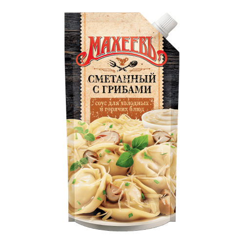 Соус майон. "Махеев" Сметанный с грибами дой-пак 200гр*20шт