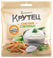 Сухарики "КРУТЕЦ" 35г*70шт Сметана с зеленью