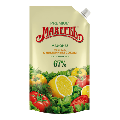 Майонез Провансаль с лим. сок. "Махеев" 67 % дой-пак 200гр*20шт
