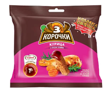 Сухарики "3 корочки" 60гр+25гр*30шт Курица+соус Терияки 