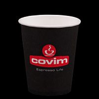 Стакан бумажный Covim black 180 мл*100шт*30уп d70.3