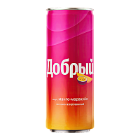 Добрый Манго Маракуйя жб 0,33л*12шт( 180уп/пал)