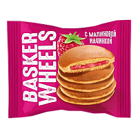 Панкейк с джемом с соком малины «Basker Wheels» 36гр*28шт