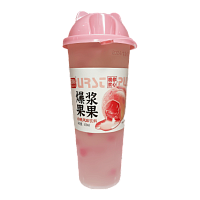 Напиток  Bubble tea, с кусочками желе со вкусом белого персика LEQIBIN 620мл