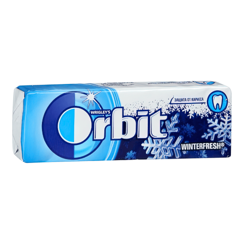 Орбит Winterfresh Аромат МЕНТОЛА жевательная резинка 13.6г*30шт штуки