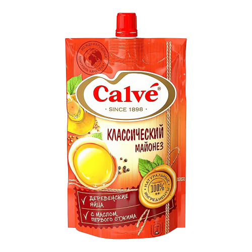 Майонез "Calve" Классический, 50% дой-пак 400гр*24шт
