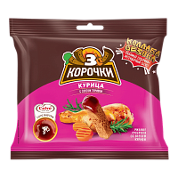 Сухарики "3 корочки" 60гр+25гр*30шт Курица+соус Терияки 