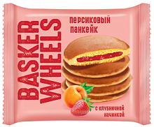 Панкейк персиковый с клубничной начинкой «Basker Wheels» 36гр*28шт