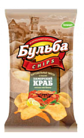 Чипсы БУЛЬБА из сырого кортофеля  со вкусом Краба заморского 75гр*25  