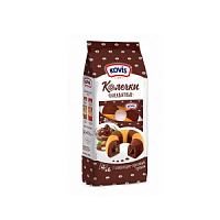 Колечки бисквитные - шоколадно-ореховый крем, Kovis 40 гр.*6шт*6уп