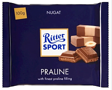 Риттер Спорт Молочный с Пралиновой начинкой 100гр*13шт (60266) штуки