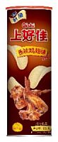 Чипсы картофельные со вкусом острых куриных крылышек Shanghaojia туба 85г*24 шт штуки