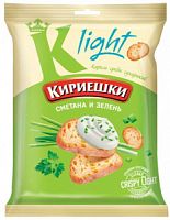 Сухарики "Кириешки Light"33г*50шт Сметана с зеленью