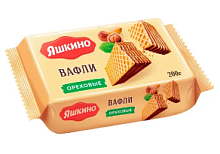 Вафли "Яшкино" Ореховые  200гр*24шт(ЯВ163) 